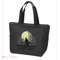 Funny Sasquatch Bigfoot Easter Bunny Ears Cryptid Monster Tote Bag thumb 3