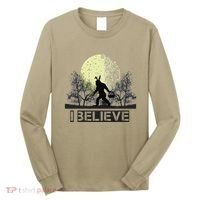 Funny Sasquatch Bigfoot Easter Bunny Ears Cryptid Monster Long Sleeve Shirt thumb 0
