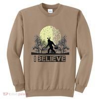 Funny Sasquatch Bigfoot Easter Bunny Ears Cryptid Monster Sweatshirt thumb 0