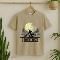 Funny Sasquatch Bigfoot Easter Bunny Ears Cryptid Monster T-Shirt thumb 2