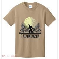Funny Sasquatch Bigfoot Easter Bunny Ears Cryptid Monster Kids T-Shirt thumb 0