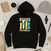 Funny Surfing Board Member Hoodie thumb 3