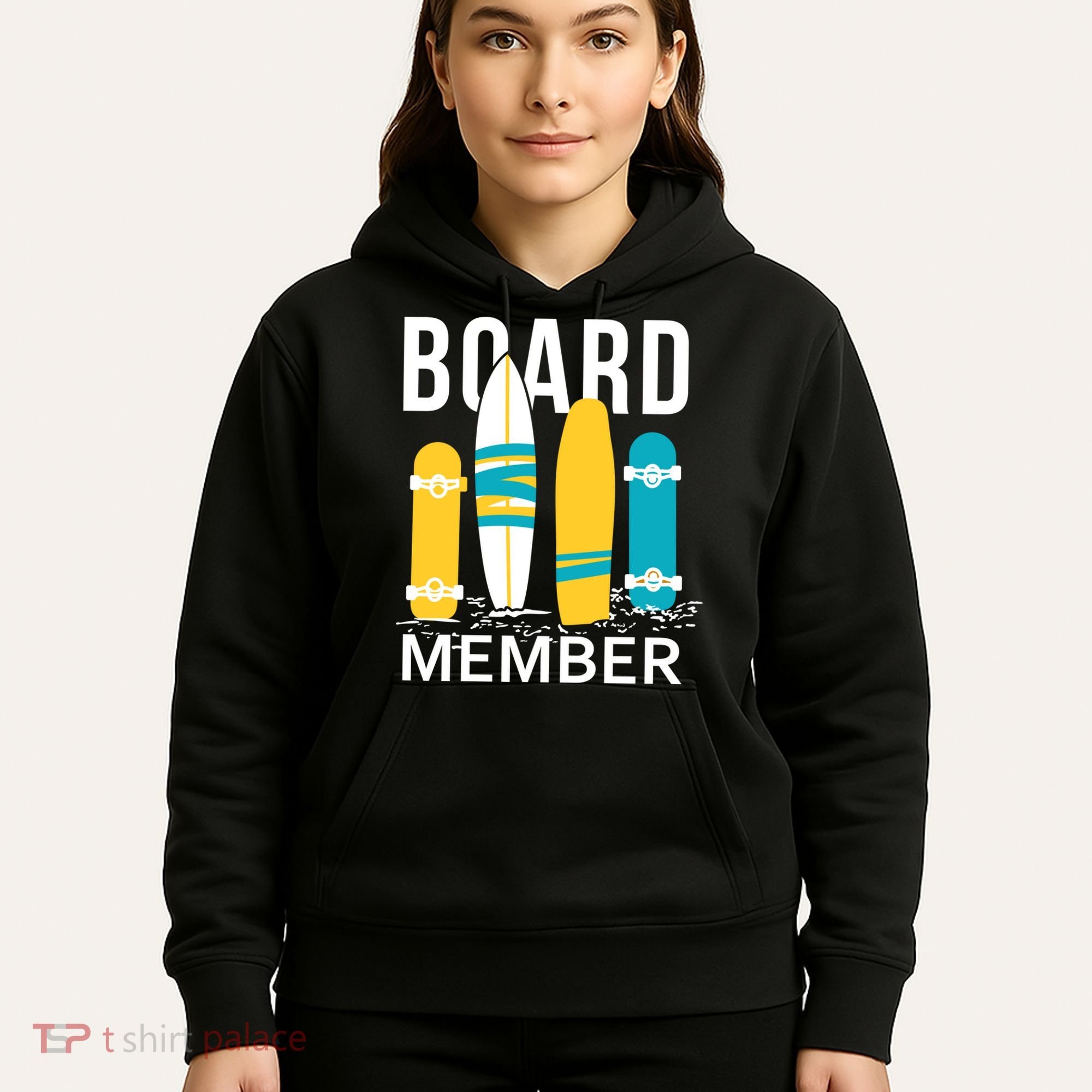 Funny Surfing Board Member Hoodie