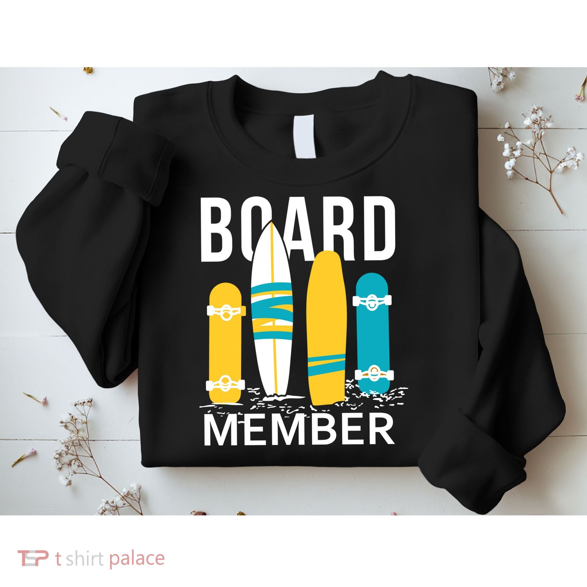 Funny Surfing Board Member Sweatshirt