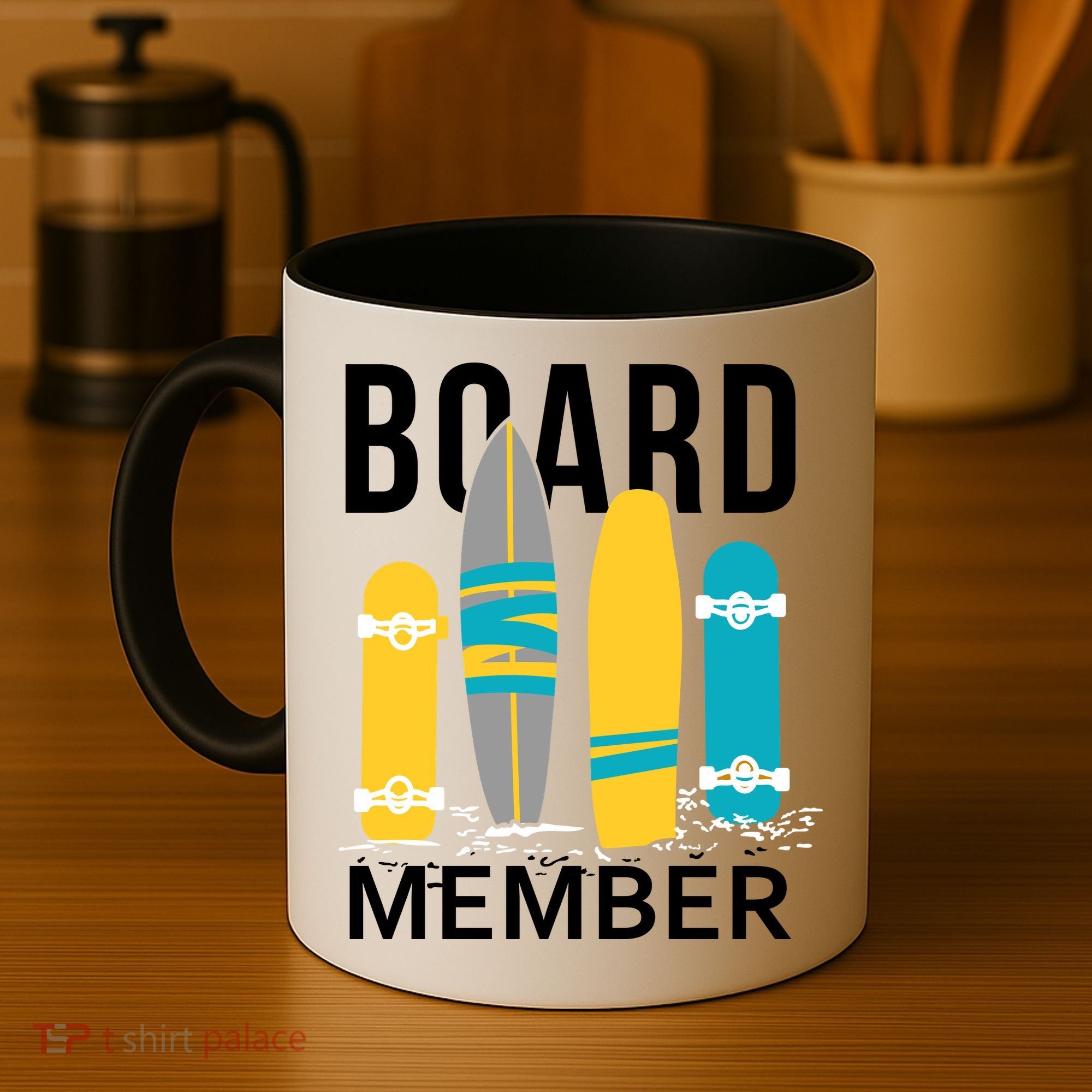 Funny Surfing Board Member Coffee Mug