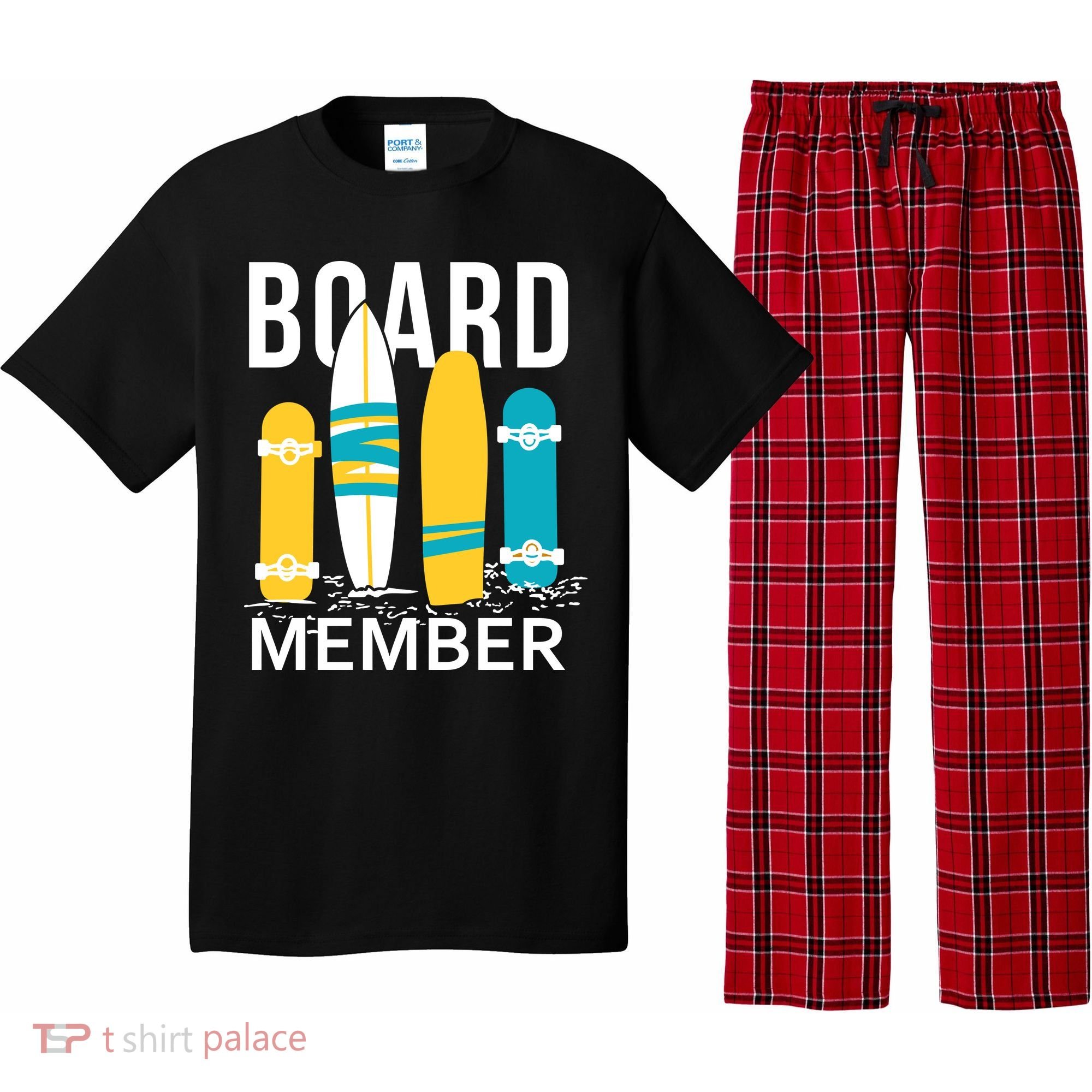 Funny Surfing Board Member Pajama Set