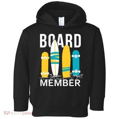 Funny Surfing Board Member Toddler Hoodie