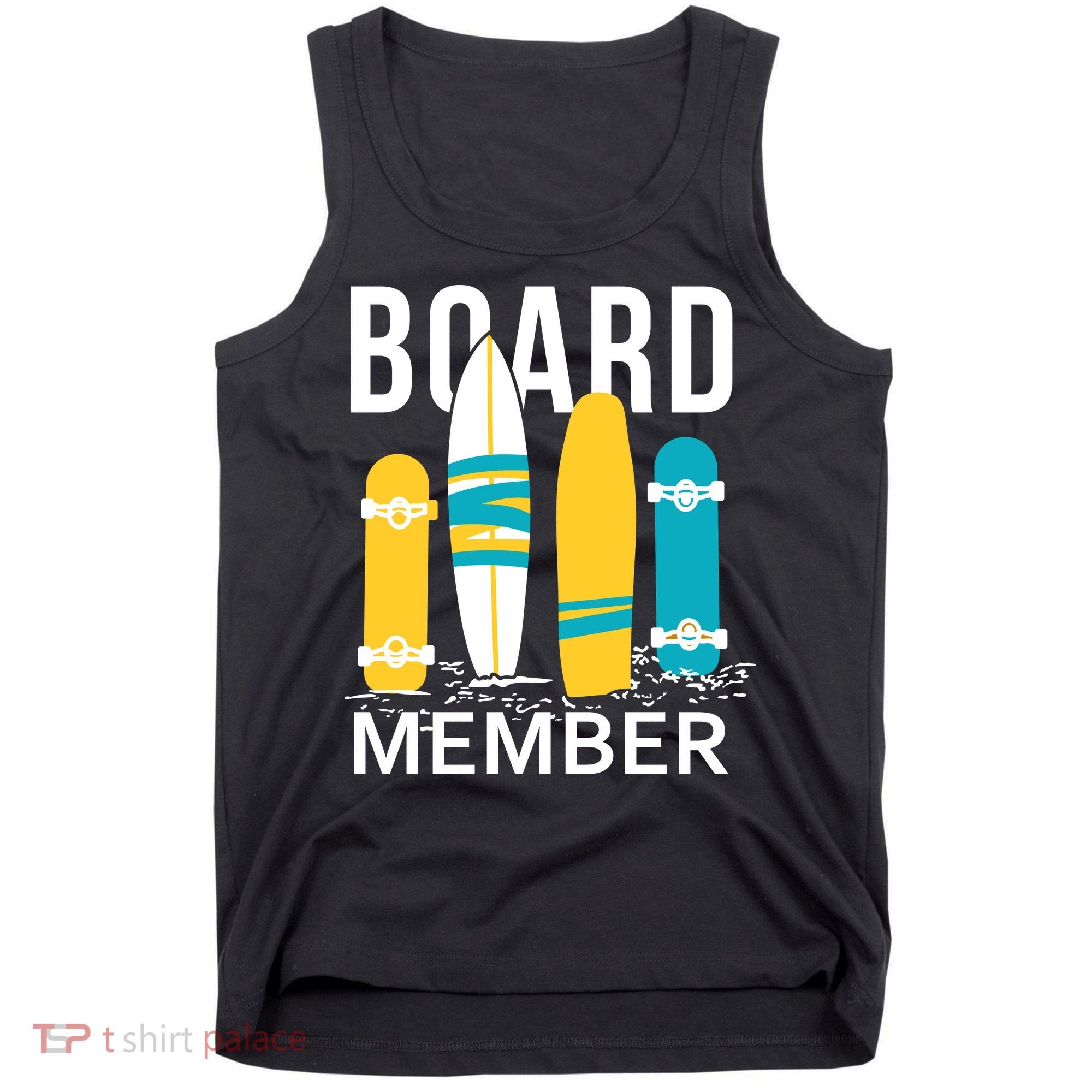 Funny Surfing Board Member Tank Top