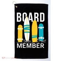 Funny Surfing Board Member Golf Towel thumb 0