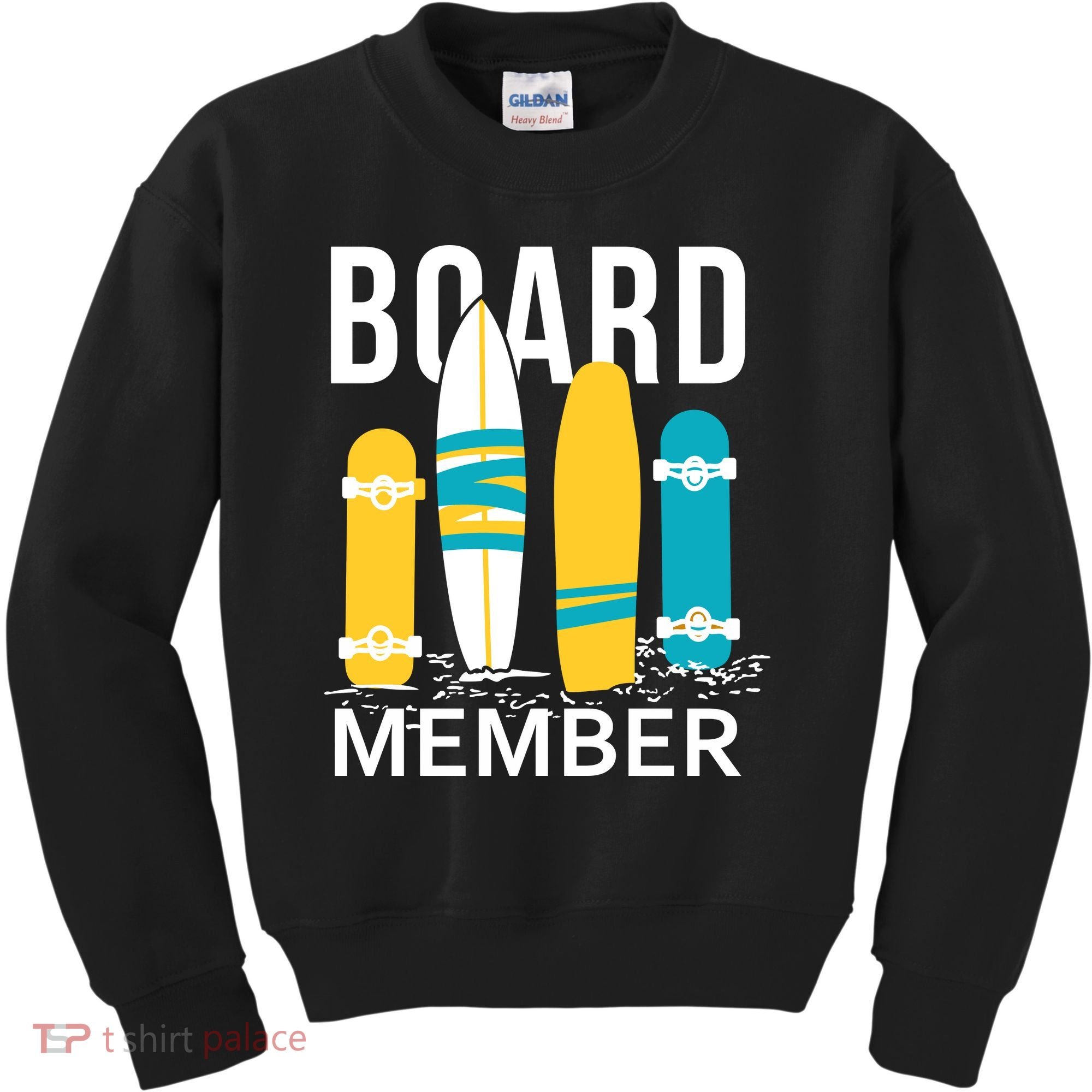 Funny Surfing Board Member Kids Sweatshirt