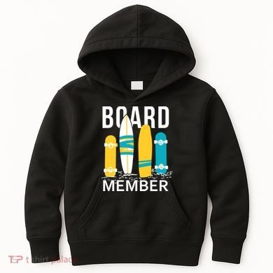 Funny Surfing Board Member Kids Hoodie