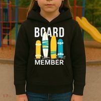 Funny Surfing Board Member Kids Hoodie thumb 3