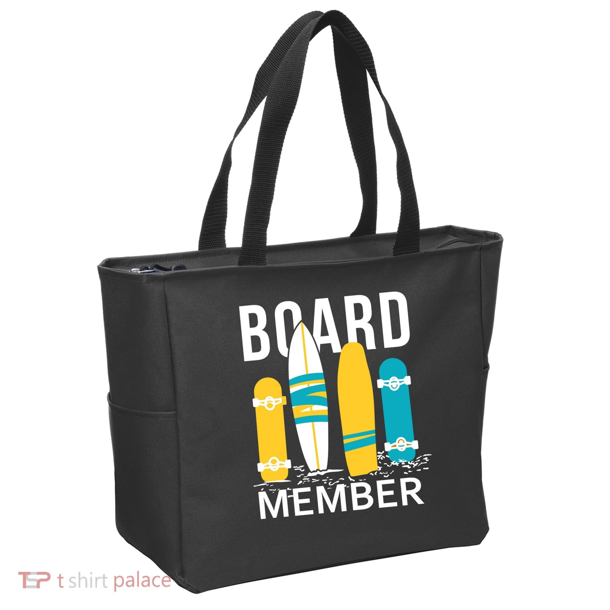 Funny Surfing Board Member Tote Bag