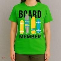Funny Surfing Board Member T-Shirt thumb 4