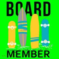 Funny Surfing Board Member Mousepad thumb 1