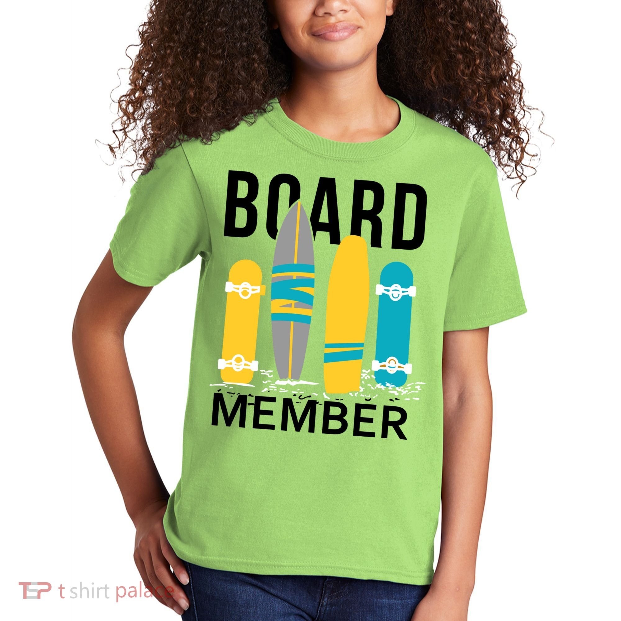 Funny Surfing Board Member Kids T-Shirt