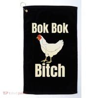Funny Sarcastic Bok Bok Bitch Novelty Golf Towel thumb 0