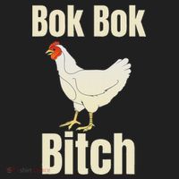 Funny Sarcastic Bok Bok Bitch Novelty Golf Towel thumb 3