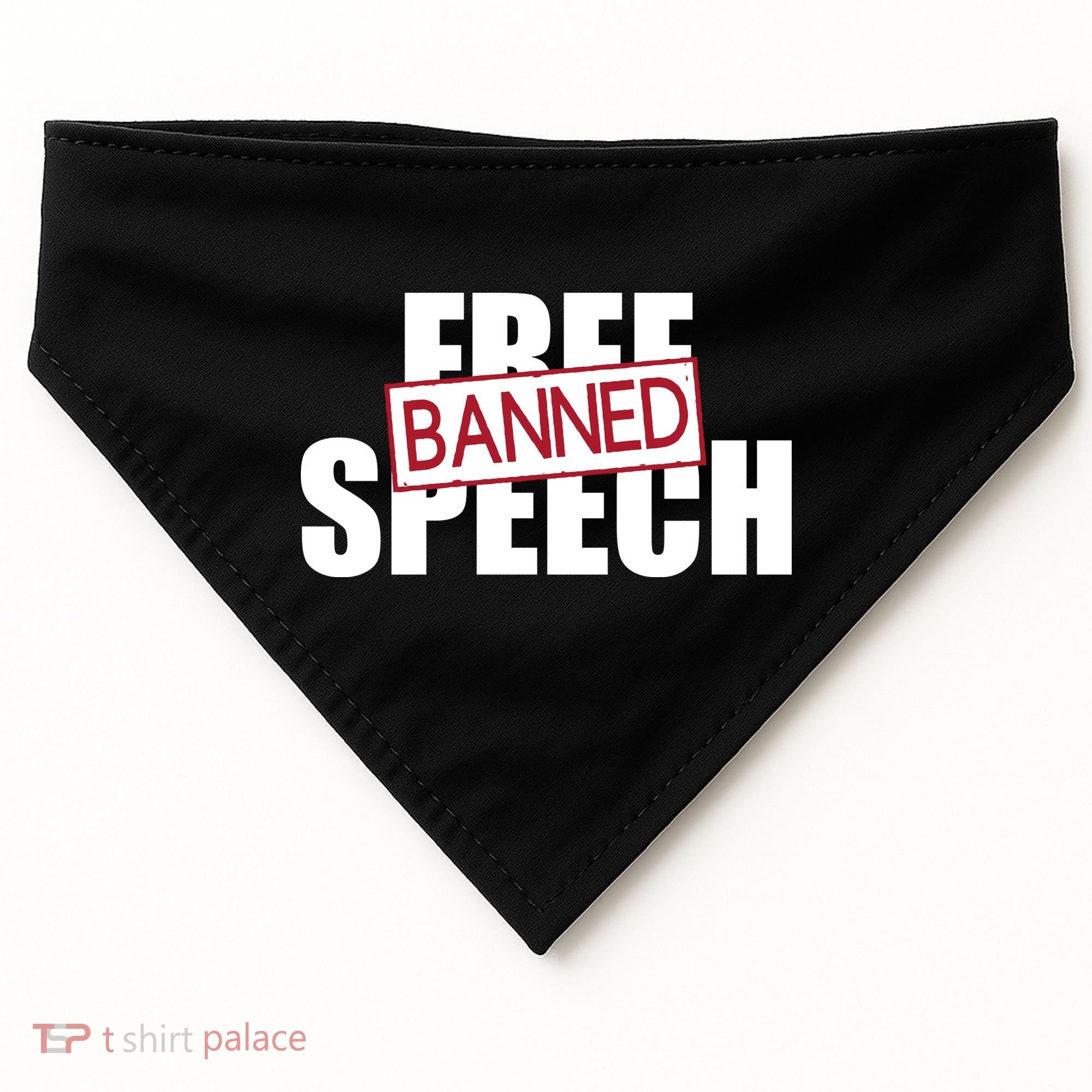Free Speech Banned USA-Made Doggie Bandana