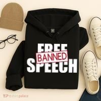 Free Speech Banned Hoodie thumb 4