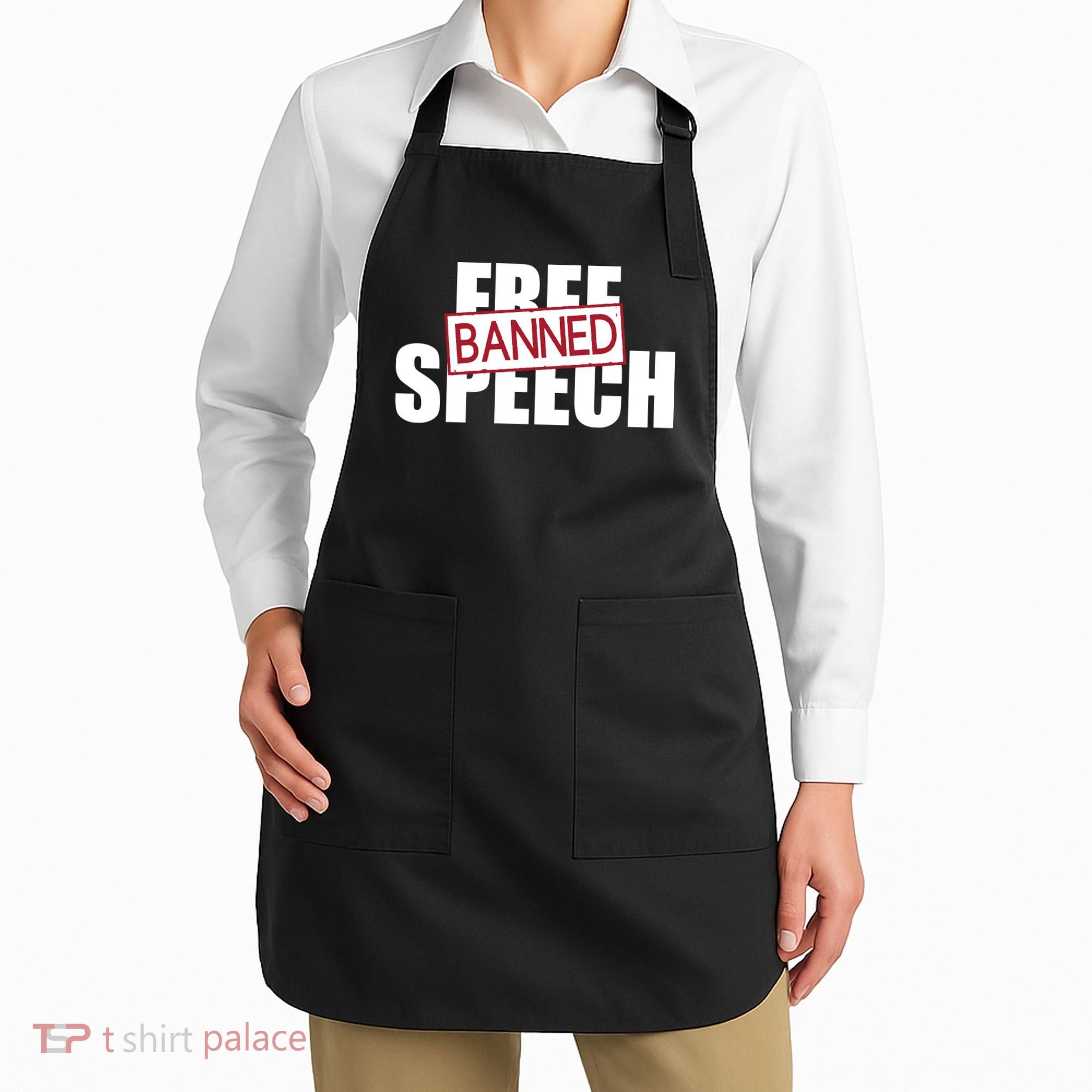 Free Speech Banned Apron
