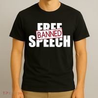 Free Speech Banned T-Shirt thumb 3