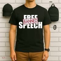 Free Speech Banned T-Shirt thumb 6