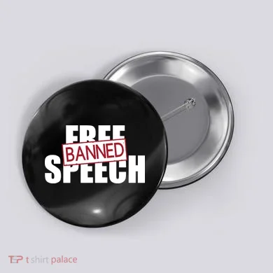 Free Speech Banned Button
