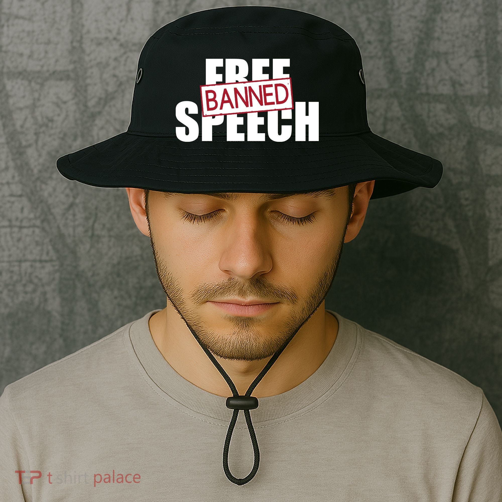 Free Speech Banned Bucket Hat