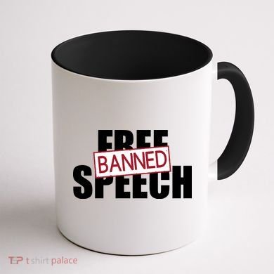 Free Speech Banned Coffee Mug back