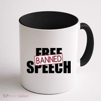 Free Speech Banned Coffee Mug thumb 1