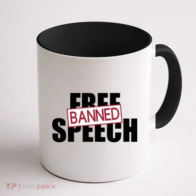 Free Speech Banned Coffee Mug back