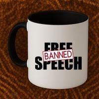 Free Speech Banned Coffee Mug thumb 2