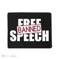 Free Speech Banned Mousepad thumb 0