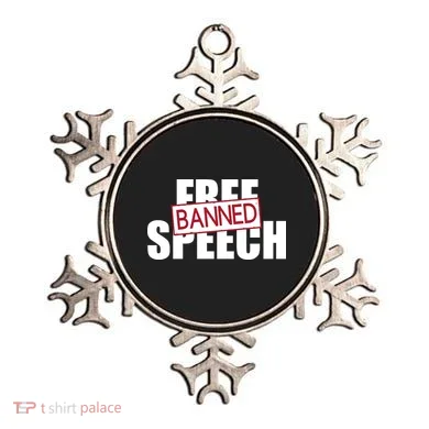 Free Speech Banned Ornament