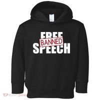 Free Speech Banned Toddler Hoodie thumb 0