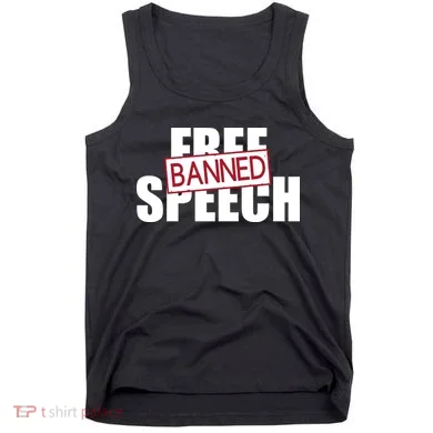 Free Speech Banned Tank Top