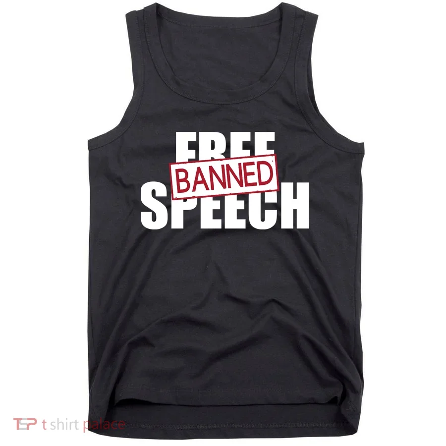 Free Speech Banned Tank Top