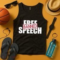 Free Speech Banned Tank Top thumb 4