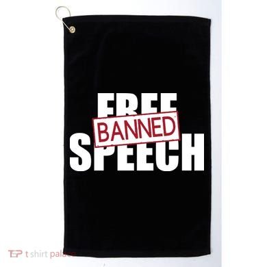 Free Speech Banned Golf Towel