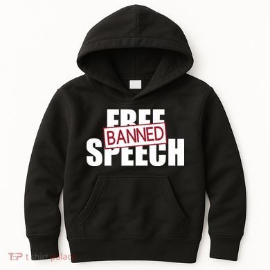 Free Speech Banned Kids Hoodie