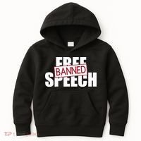 Free Speech Banned Kids Hoodie thumb 0