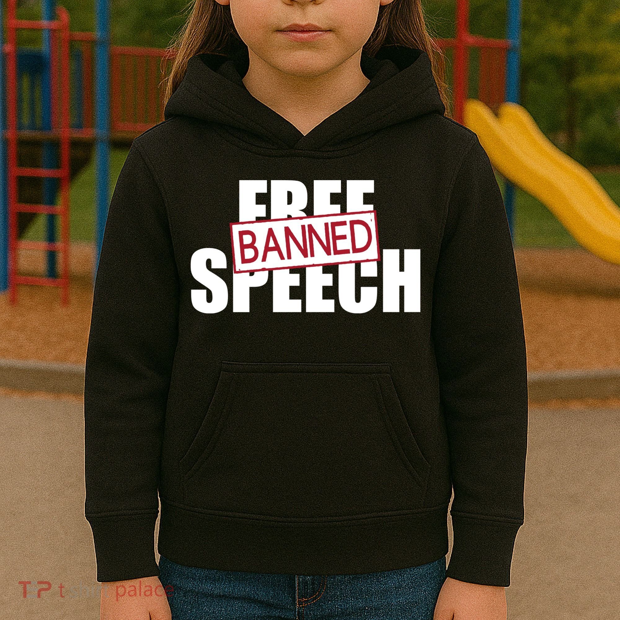 Free Speech Banned Kids Hoodie