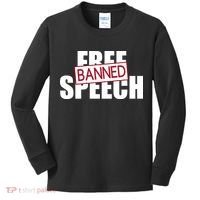 Free Speech Banned Kids Long Sleeve Shirt thumb 0