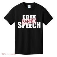 Free Speech Banned Kids T-Shirt thumb 0