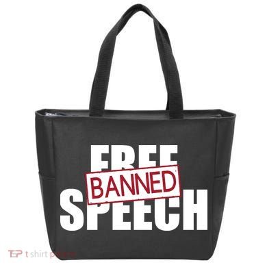 Free Speech Banned Tote Bag