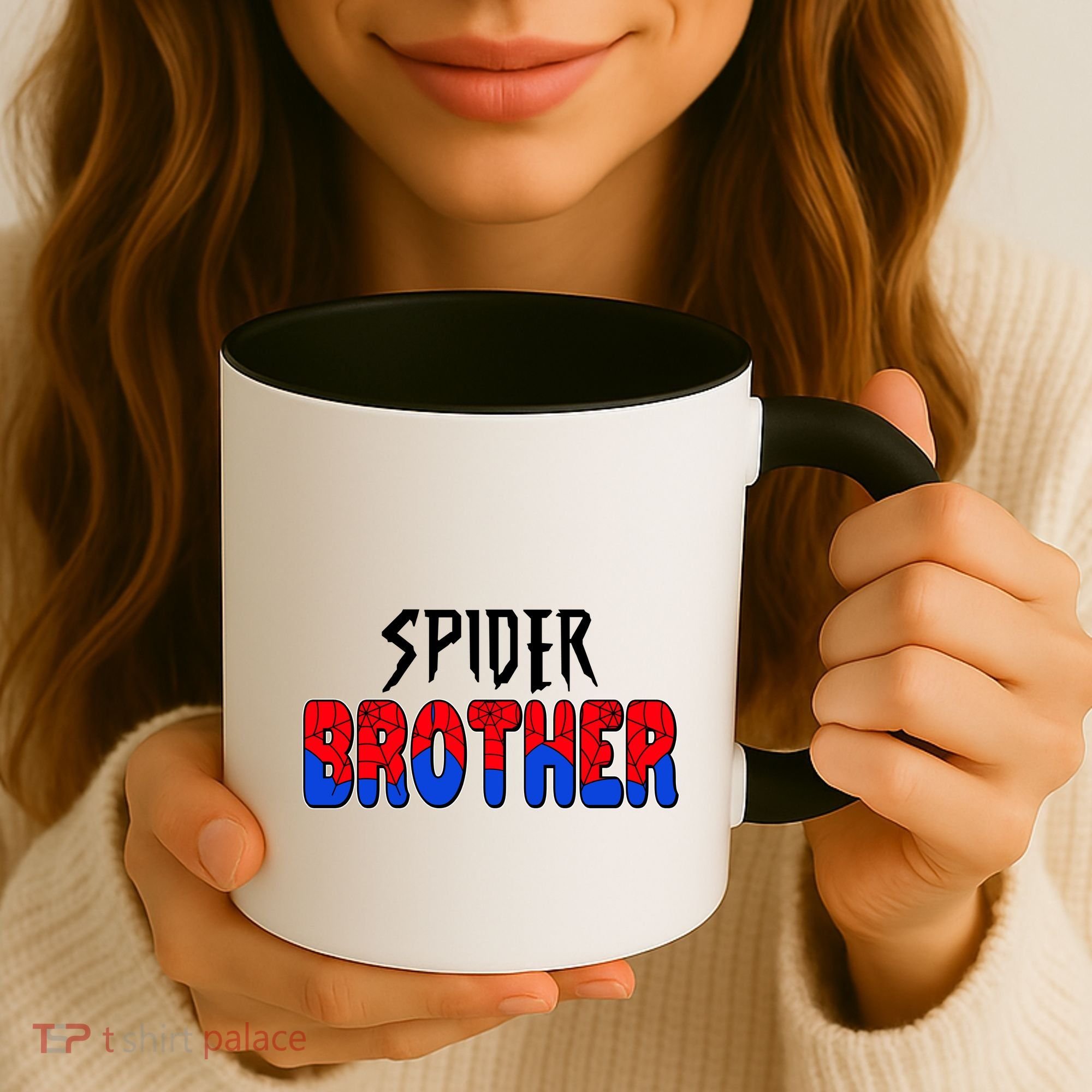Funny Spider Brother Matching Family Shirts Coffee Mug