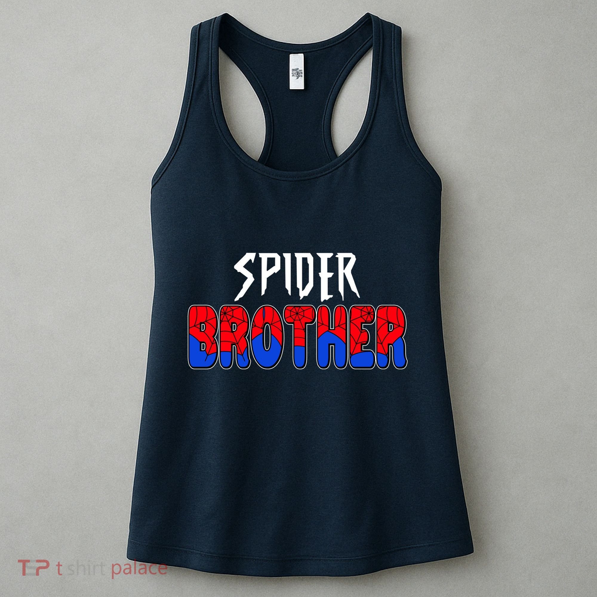 Funny Spider Brother Matching Family Shirts Women's Tank Top