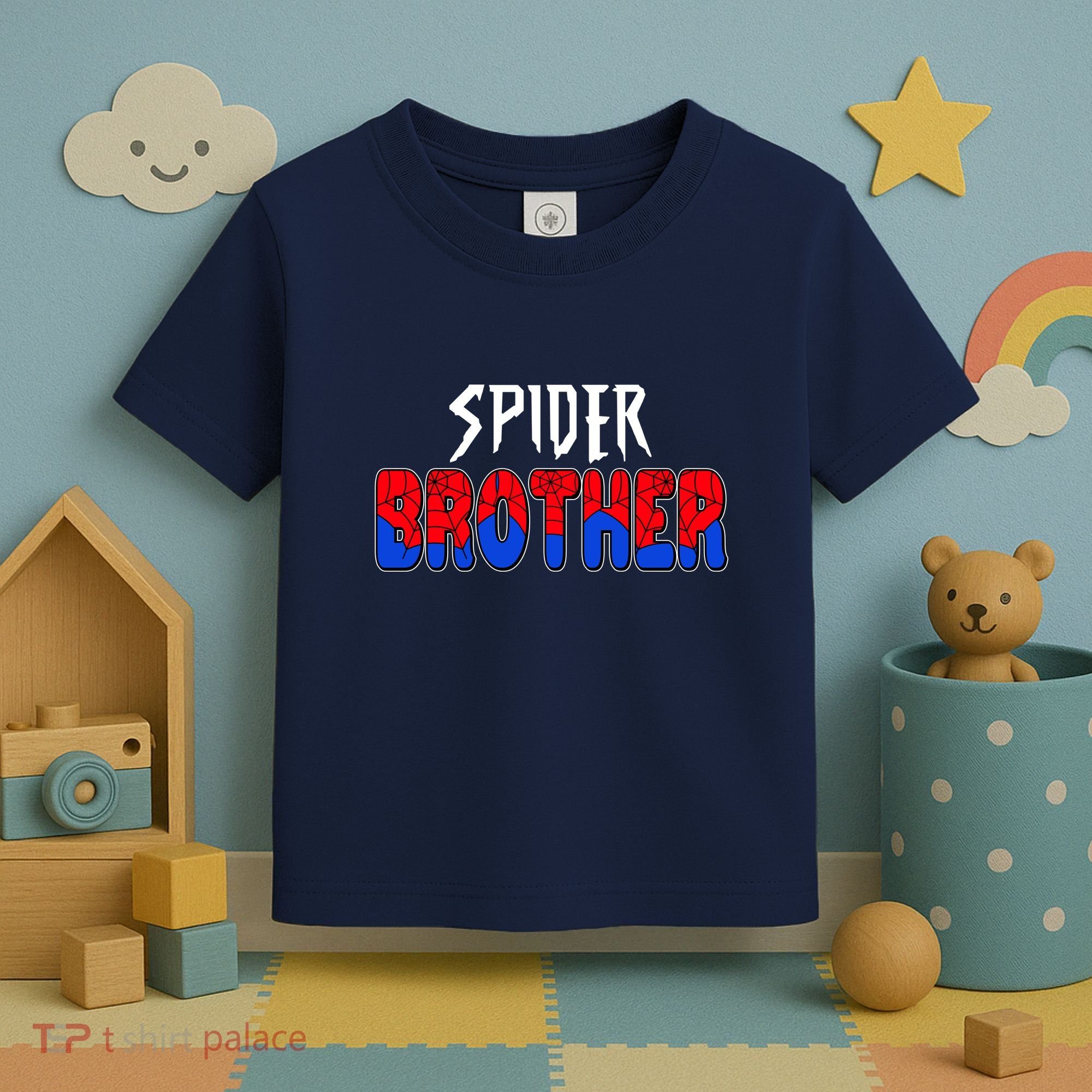 Funny Spider Brother Matching Family Shirts Toddler T-Shirt