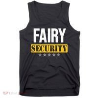 Fairy Security Birthday Family Dad Mom Halloween Costume Tank Top thumb 0